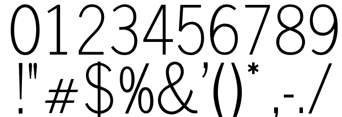 OPTILuna-Gothic Font OTHER CHARS
