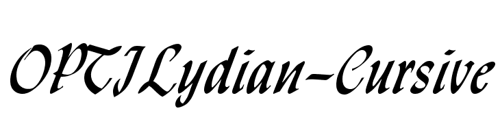 OPTILydian-Cursive  Free Fonts Download
