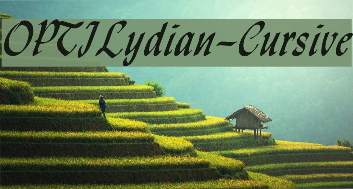 OPTILydian-Cursive Example 1