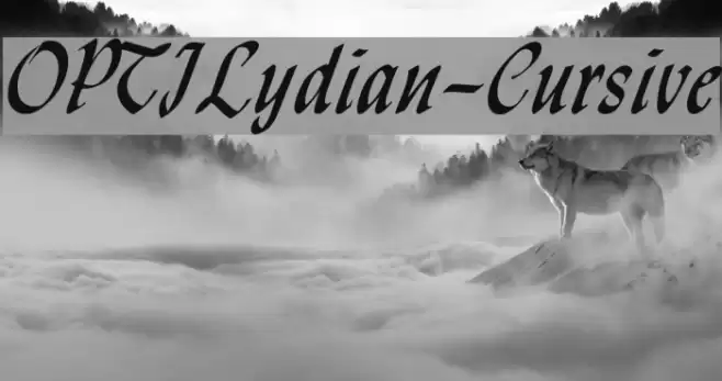 OPTILydian-Cursive Font examples