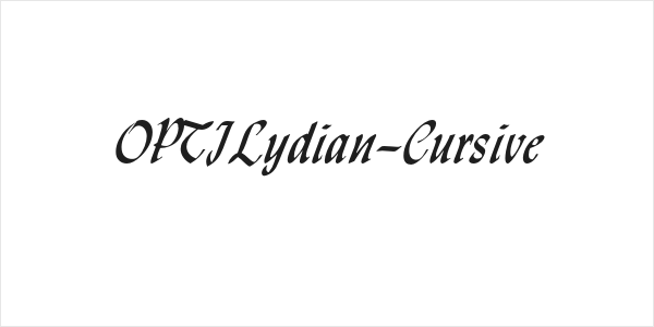 OPTILydian-Cursive Logo