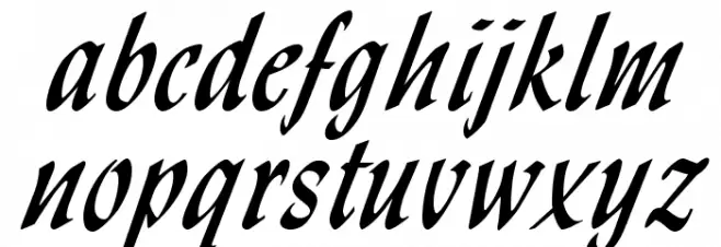 OPTILydian-Cursive خط أحرف صغيرة