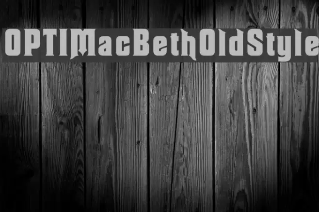 OPTIMacBethOldStyle Font examples