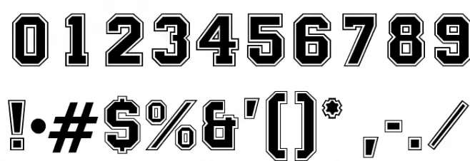 OPTIMackeySportContour Font OTHER CHARS