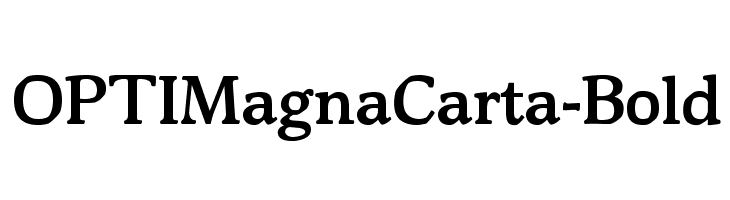 OPTIMagnaCarta-Bold Font