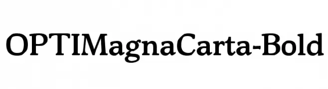 OPTIMagnaCarta-Bold  font caratteri gratis