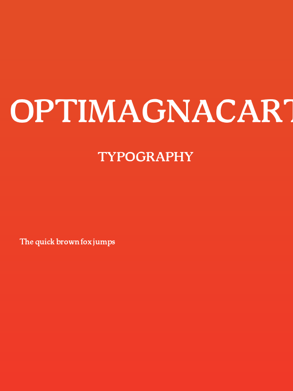 OPTIMagnaCarta-Bold Poster