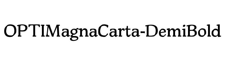 OPTIMagnaCarta-DemiBold Font