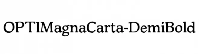 OPTIMagnaCarta-DemiBold  font caratteri gratis