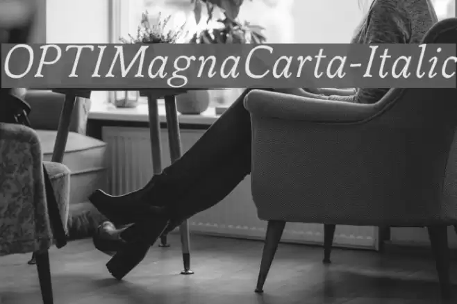 OPTIMagnaCarta-Italic Font examples