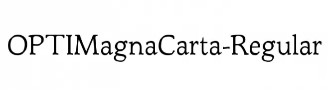 OPTIMagnaCarta-Regular  Скачать бесплатные шрифты
