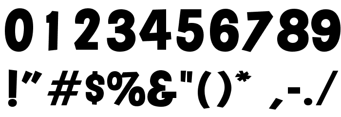 OPTIMajerIrregular Font OTHER CHARS