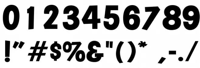 OPTIMajerIrregular フォント その他の文字