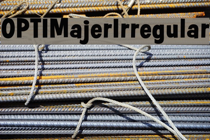 OPTIMajerIrregular Font examples