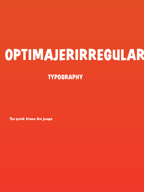 OPTIMajerIrregular Poster