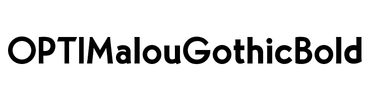 OPTIMalouGothicBold Font