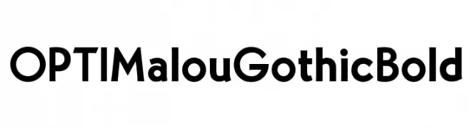 OPTIMalouGothicBold  Free Fonts Download
