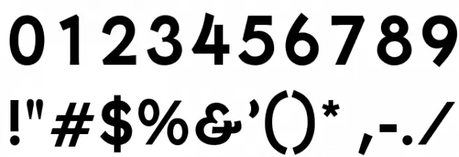 OPTIMalouGothicBold Font OTHER CHARS