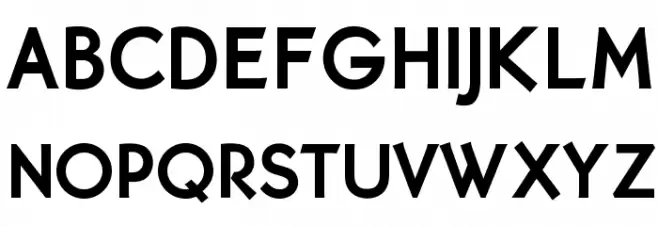 OPTIMalouGothicBold Fonte MAIÚSCULAS