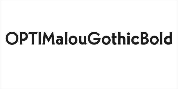 OPTIMalouGothicBold Logo