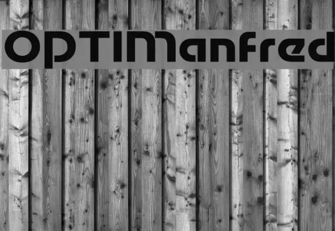 OPTIManfred Font examples