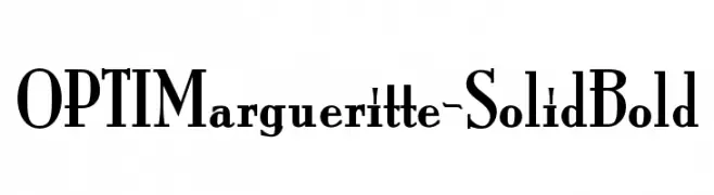 OPTIMargueritte-SolidBold  Frei Schriftart Herunterladen
