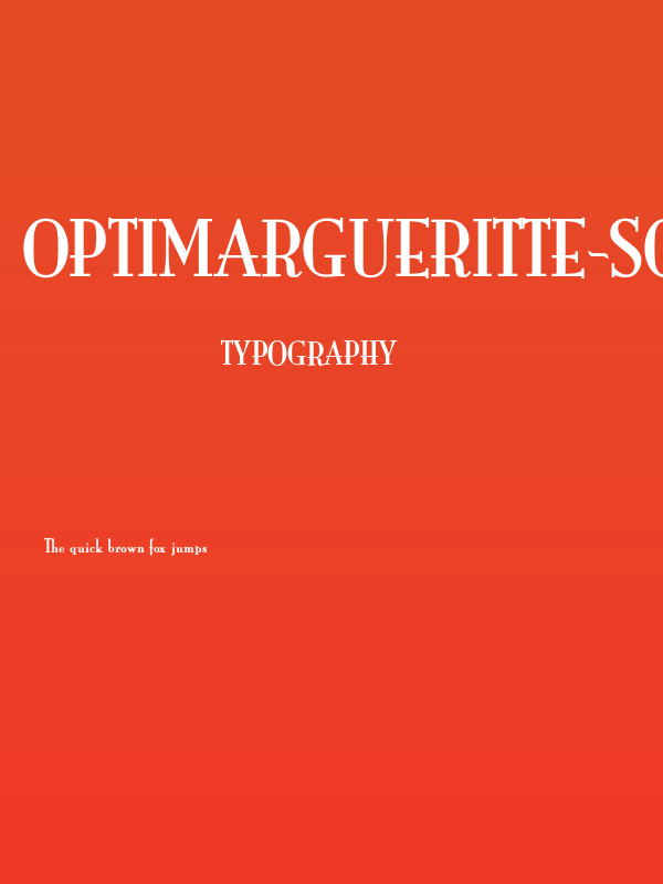 OPTIMargueritte-SolidBold Poster