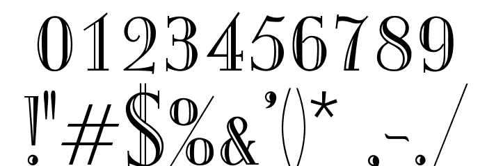 OPTIMargueritte Font OTHER CHARS