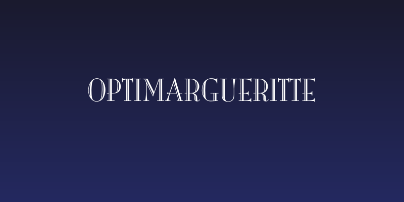 OPTIMargueritte Social Header