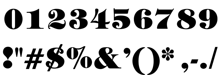 OPTIMarkberry-Heavy Font OTHER CHARS