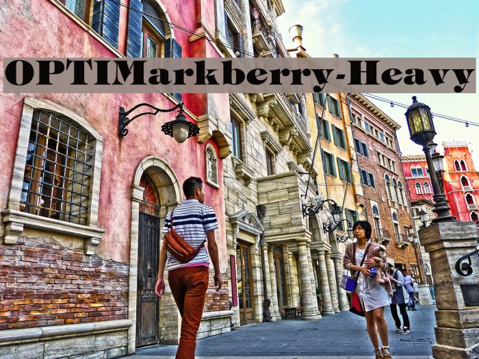 OPTIMarkberry-Heavy Font examples