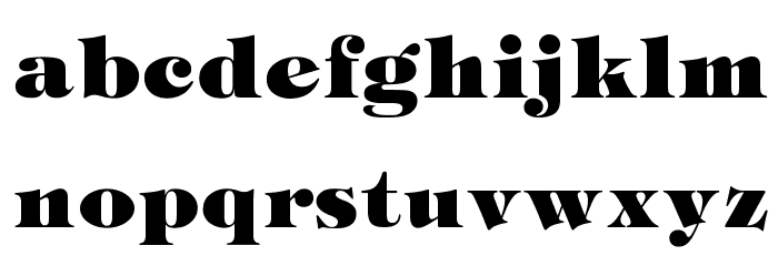 OPTIMarkberry-Heavy Font LOWERCASE
