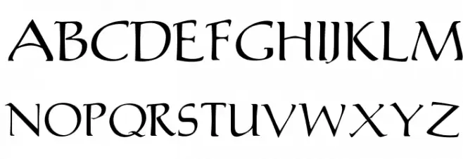 OPTIMarkusRoman Schriftart Groß