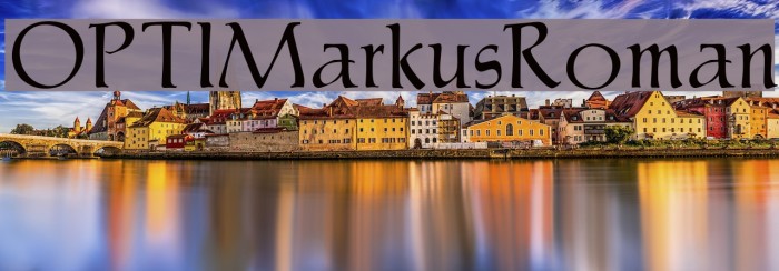OPTIMarkusRoman Font examples