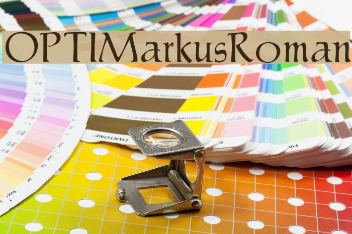 OPTIMarkusRoman Font examples