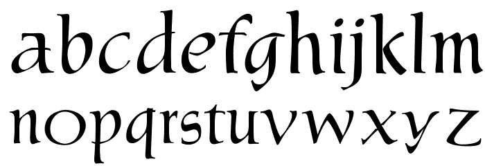 OPTIMarkusRoman Font LOWERCASE