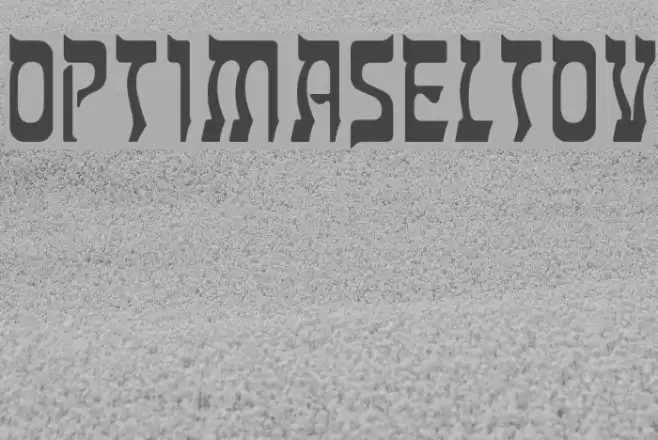 OPTIMaseltov Font examples