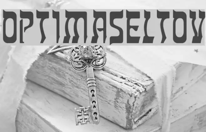 OPTIMaseltov Font examples