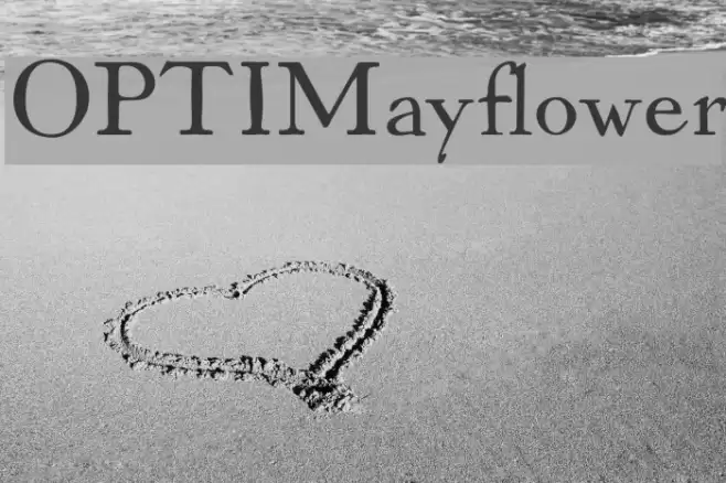 OPTIMayflower Font examples