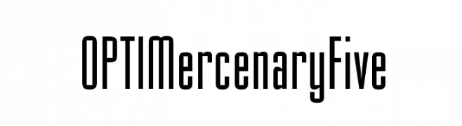 OPTIMercenaryFive  font caratteri gratis