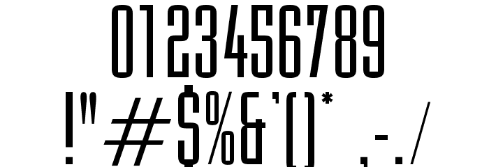 OPTIMercenaryFive Font Alte caractere