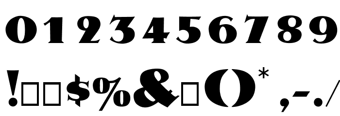 OPTIMetropolis-Bold Font OTHER CHARS