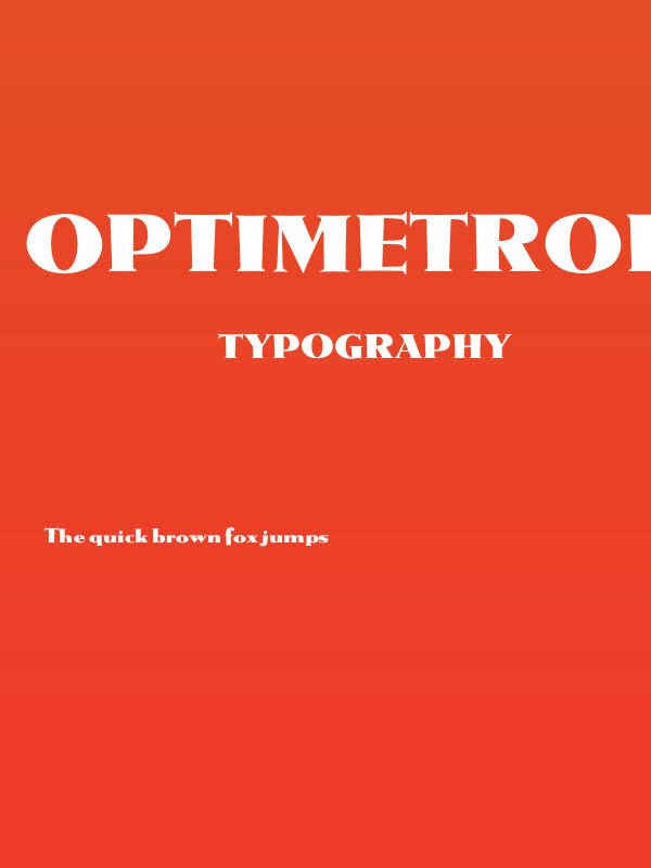 OPTIMetropolis-Bold Poster