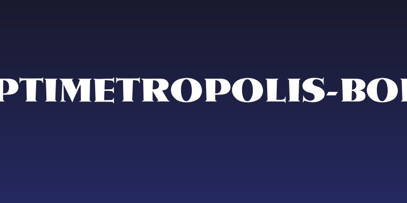 OPTIMetropolis-Bold Social Header