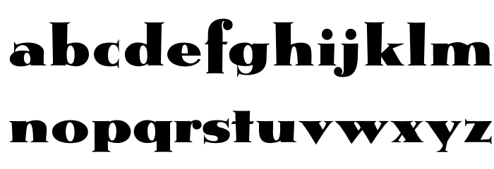 OPTIMetropolis-Bold Font LOWERCASE