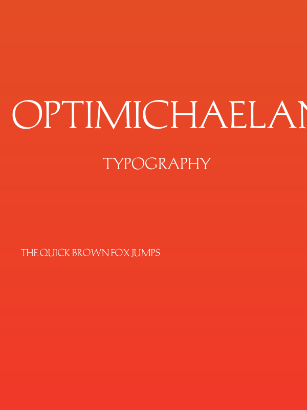 OPTIMichaelAngelo Poster