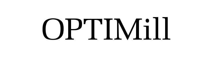 OPTIMill  Frei Schriftart Herunterladen