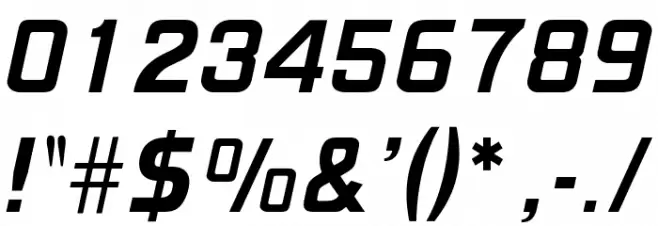 OPTIMirc-Bold Font OTHER CHARS