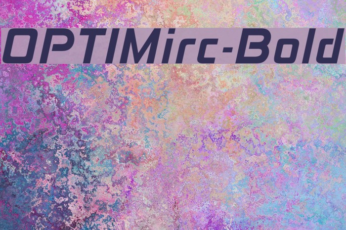 OPTIMirc-Bold Font examples
