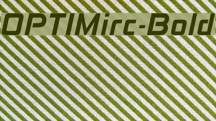 OPTIMirc-Bold Font examples
